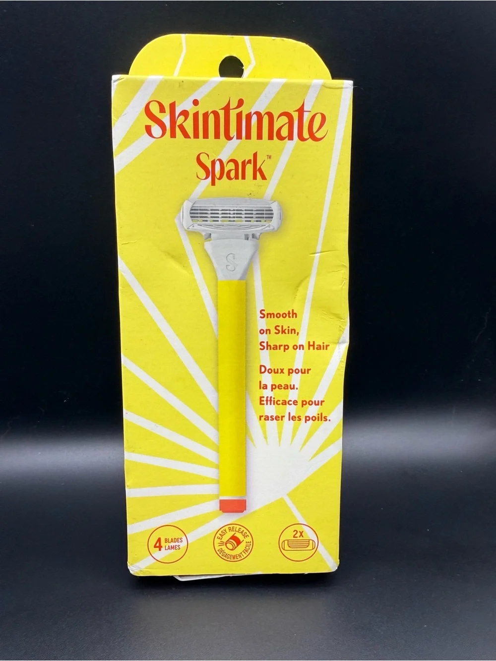 Skintimate Spark Yellow Women's Razor - lot of 3